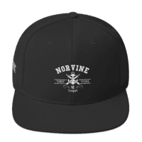 Anchor Black Snapback Hat