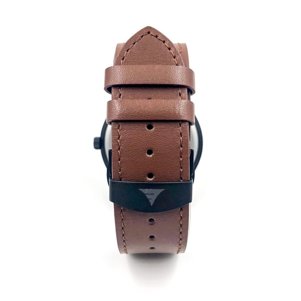 Inverness | Walnut | Brown Leather Light Strap