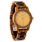 Wilds Men's Handmade Engraved Ambila Wooden Timepiece