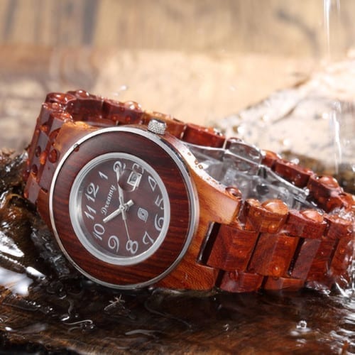 Wilds Dreamy Women's Natural Rosewood Wooden Watch