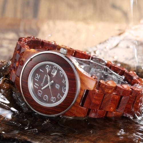 Women's Natural Rosewood Wooden Watch