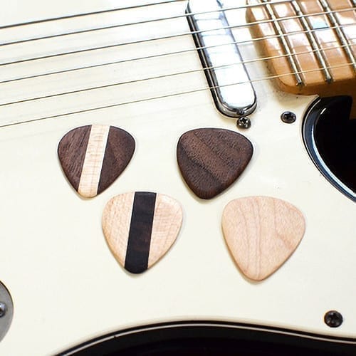 Hardwood Guitar Picks (Set of 4)