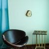 Modern Living Room Clock, Table and Chair