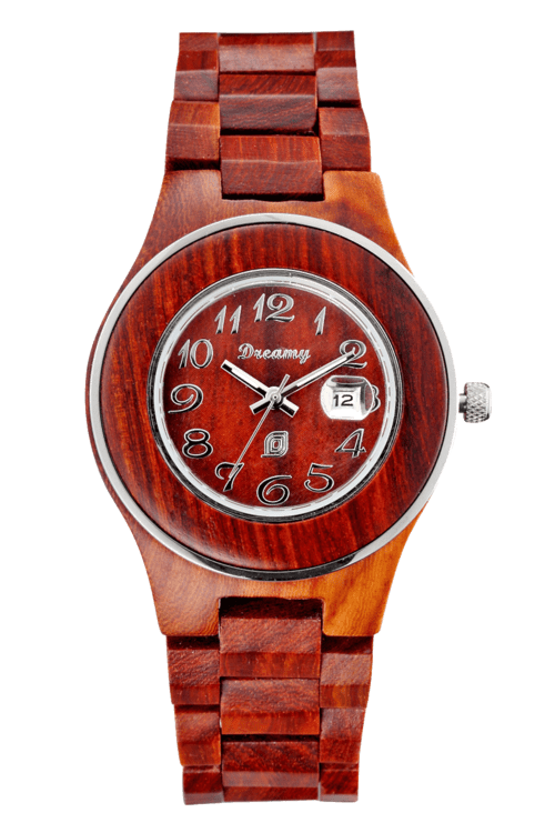 Wilds Dreamy Natural Rosewood Wooden Watch for Women