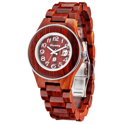 Women's Natural Rosewood Wooden Watch