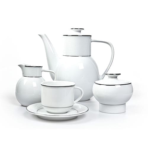 Catrin White Coffee Set