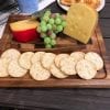 Cheese Board with Crackers, Grapes and Cheese