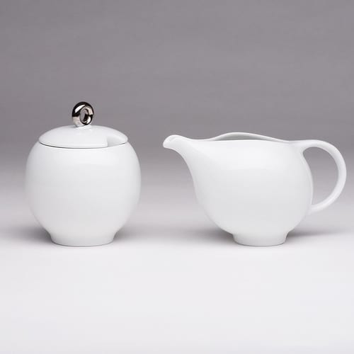 EVA 2-Piece Tea Set – White Porcelain