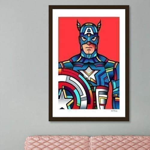 Captain America Framed Wall Art