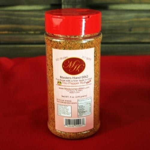 Trio Pepper Rub Hot Jar 8oz