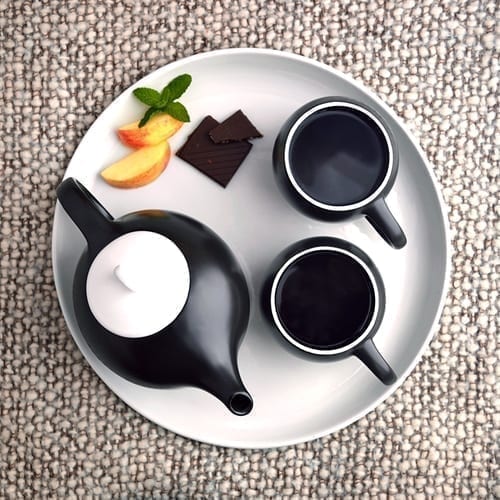 EVA Teapot – Black Matte in Set