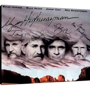 Highwaymen Autograph Promo Print Canvas Wall Art