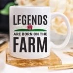 Farmer Mug, Legends Are Born On The Farm