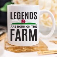 Farmer Mug, Legends Are Born On The Farm