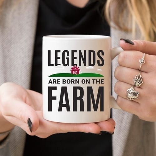 Legends are born on the FARM Mug