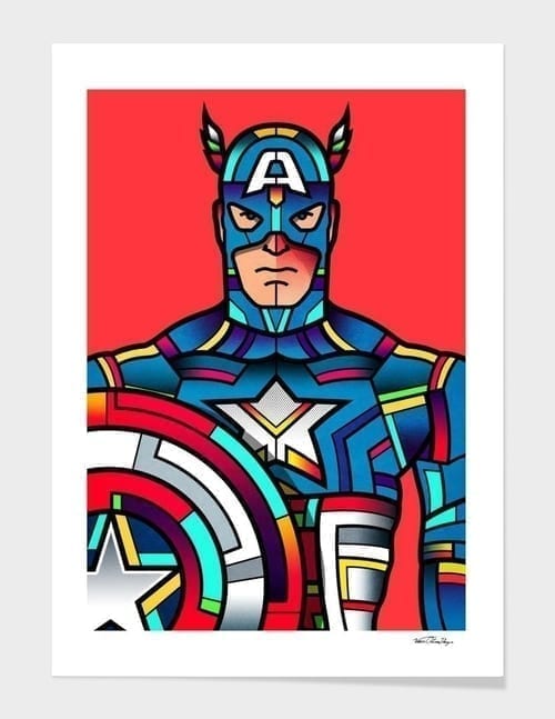 Captain America Wall Art