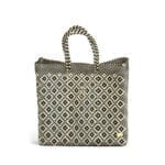 Medium Black Aztec Tote Bag