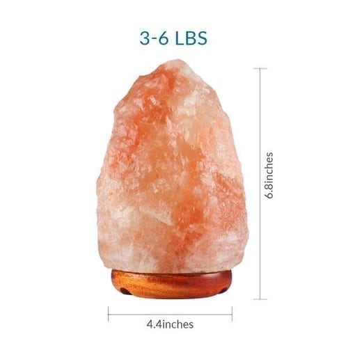 2 Pack Natural Himalayan Salt Lamp, 3-6 lbs