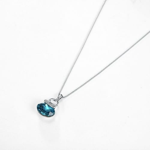 Sterling Silver Necklace with Swarovski Crystals