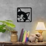 Peeking Kitty - Metal Wall Art/Decor