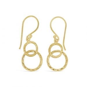Infinity Circles French Hook Dangles