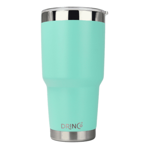 DRINCO® 30oz Insulated Tumbler Spill Proof Lid w/2 Straws (Teal)