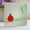 A is for Apple 5x5 Art Block