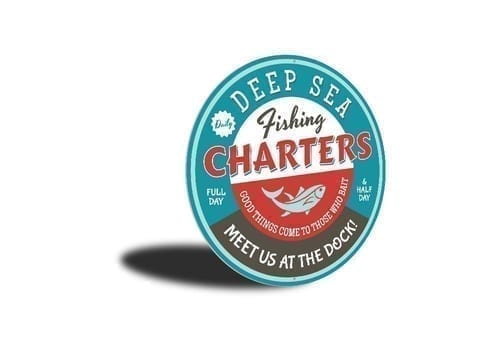 Deep Sea Fishing Charters Sign