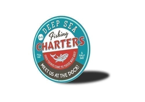 Deep Sea Fishing Charters Sign