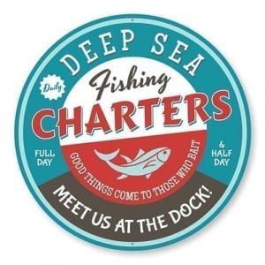 Deep Sea Fishing Charters Sign