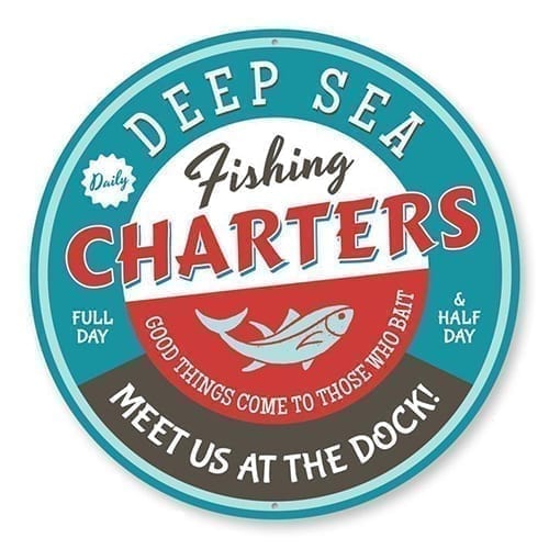 Deep Sea Fishing Charters Sign