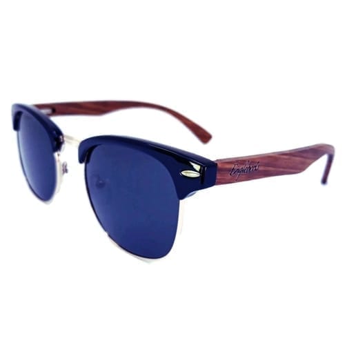 Real Walnut Wood Club Style Sunglasses, Polarized, Handcrafted