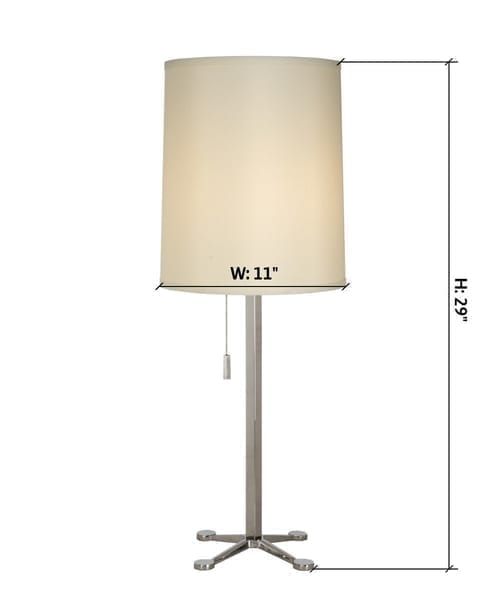 Ascent 1 Light Table Lamp in Polished Chrome by Trend