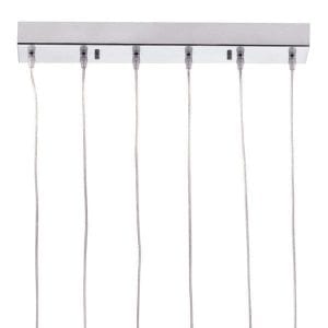 Glass Chrome Ceiling Lamp