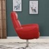 43" Red, White or Black Contemporary Leather Lounge Chair