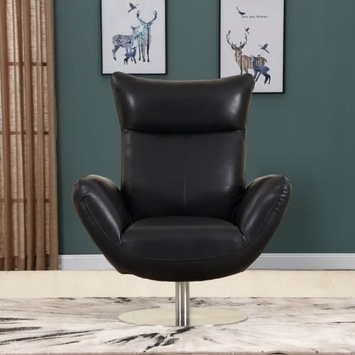 43" Red, White or Black Contemporary Leather Lounge Chair