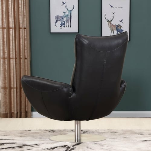 43" Red, White or Black Contemporary Leather Lounge Chair