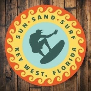 Sun Sand Surf Key West Sign