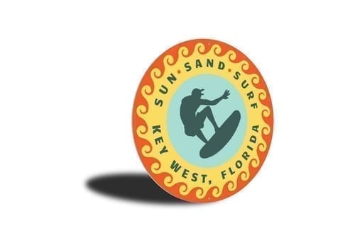 Sun Sand Surf Key West Sign