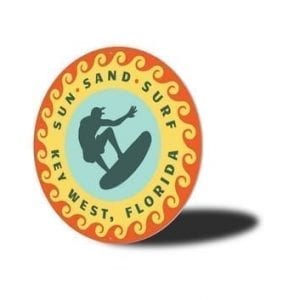 Sun Sand Surf Key West Sign