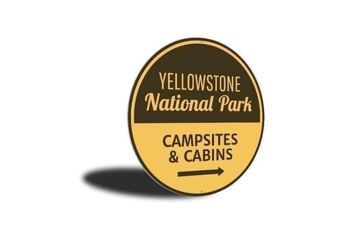 Yellowstone National Park Sign