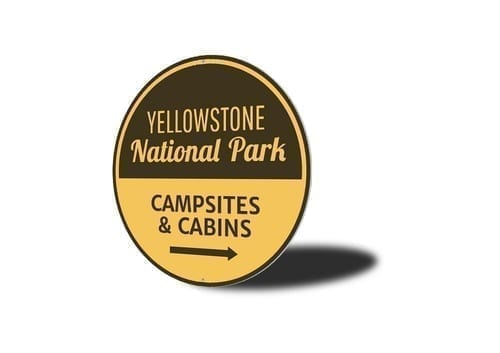 Yellowstone National Park Sign