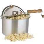 Whirley Pop Aluminum Stove Top Popcorn Popper 16.5 in. 6 qt. Silver