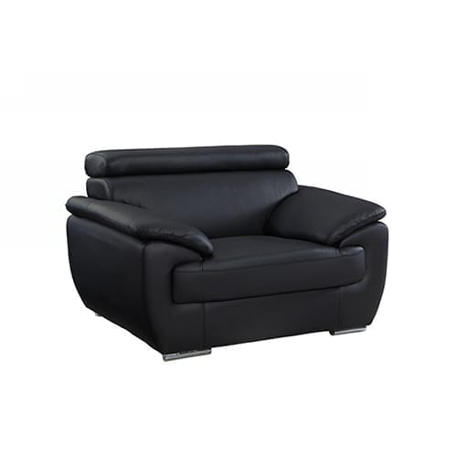 32" to 38" Black Captivating Leather Chair