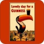 Set of 4 Drink Coasters Guinness Beer