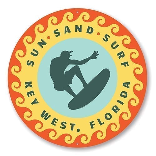 Sun Sand Surf Key West Sign