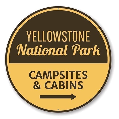 Yellowstone National Park Sign