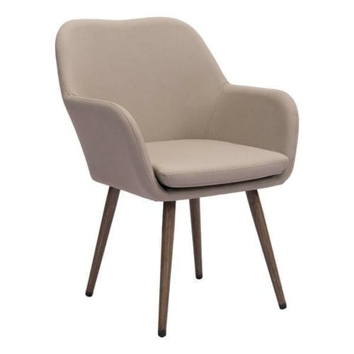 Taupe Sunproof Fabric Dining Chair