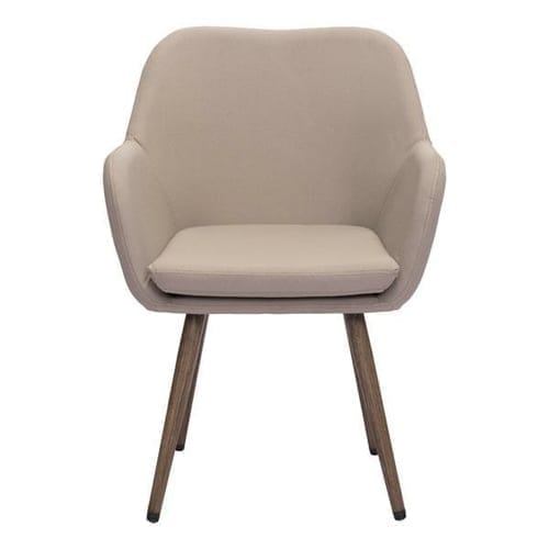 Taupe Sunproof Fabric Dining Chair