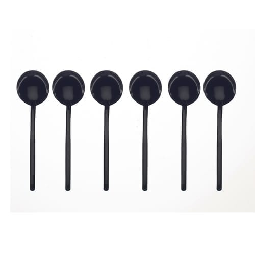 ESPRESSO SPOON SET 6 PCS DUE ORO NERO